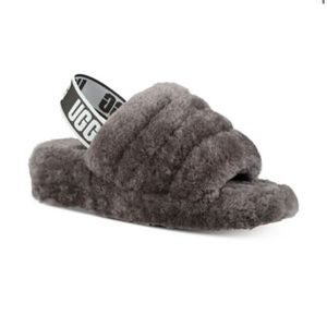 UGG Slides Charcoal